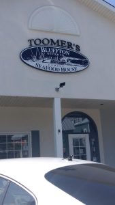Toomer's Bluffton Seafood House sign