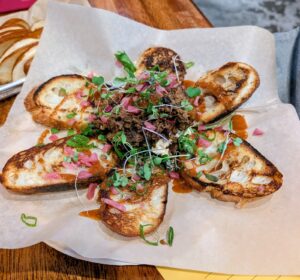 A dish at Back River Brewery