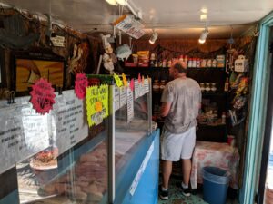 Inside Benny Hudson Seafood