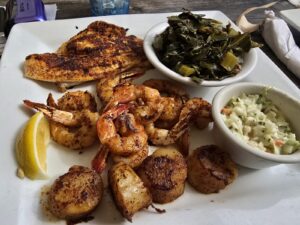 A dish at Bluffton Seafood House