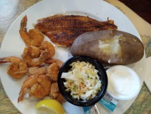 A dish at Bluffton Seafood House