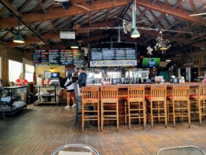 Inside Bowens Island Restaurant