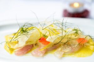 A dish at CRUDO