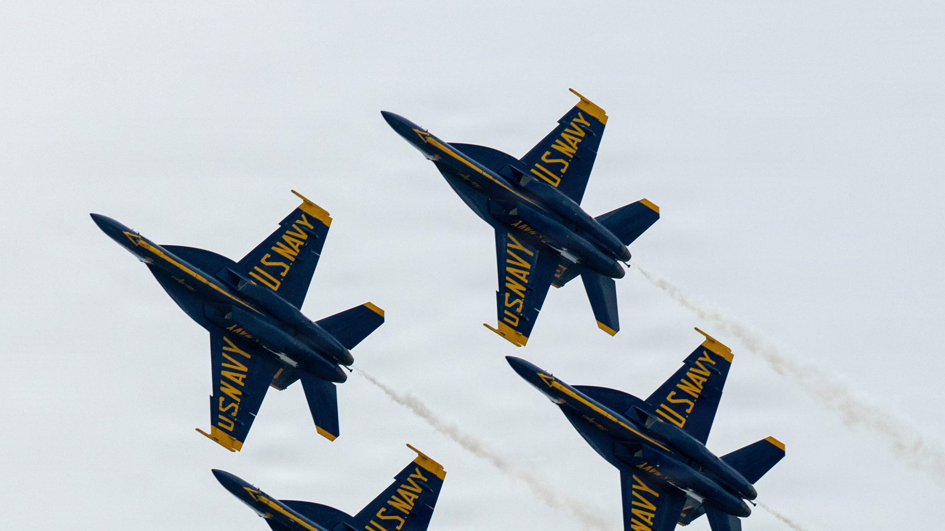 Blue Angels diamond from below