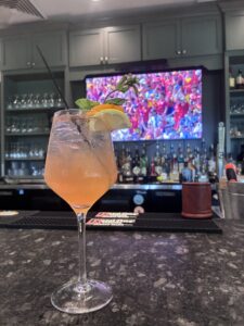 A drink at Fair Winds Bar & Grill