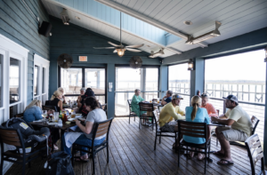 Inside Fishcamp on 11th Street