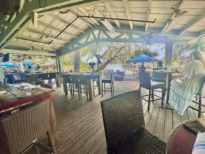 Inside Fishcamp on Broad Creek