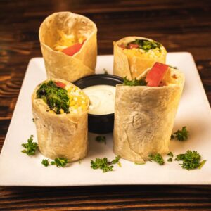 A dish at Flatbread Grill & Bar Bluffton