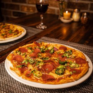 A dish at Flatbread Grill & Bar Bluffton