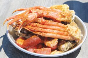 A dish at Gilligan's Seafood Restaurant- Beaufort