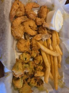 A dish at Gilligan's Seafood Restaurant- Beaufort