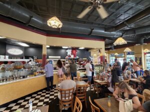 Inside Goose Feathers Cafe & Bakery