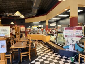 Inside Goose Feathers Cafe & Bakery