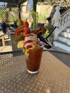 A drink at Hemingway's Bistro