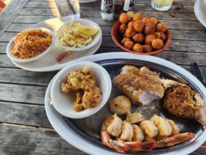 A dish at Hudson's Seafood House On The Docks
