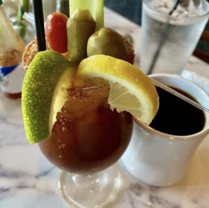 A drink at Huey's