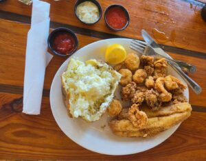 A dish at Ladys Island Dockside