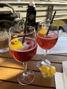 A drink at Little Duck Diner