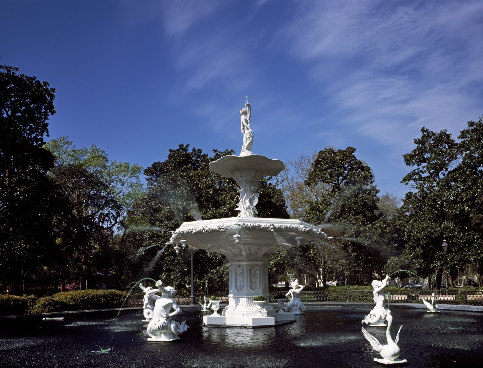 The fountain in Forsyth Park, Savannah