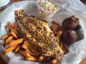 A dish at Low Country Fish Camp