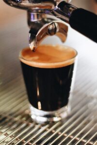 A drink at Mameem & Maudie Beaufort Cafe, Icery and Shoppe