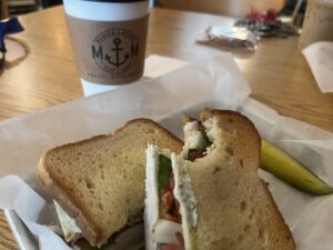A dish at Mameem & Maudie Beaufort Cafe, Icery and Shoppe