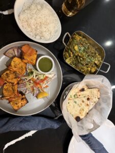 A dish at Naan at Mt Pleasant