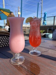 A drink at Pier 16