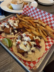 A dish at Salty Dog Bluffton Restaurant and Pizza