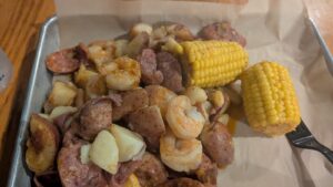A dish at Savannah Seafood Shack