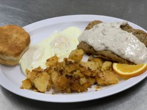 A dish at Squat 'N' Gobble