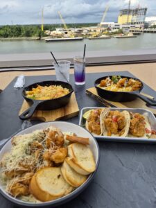 A dish at The Nest Rooftop Lounge