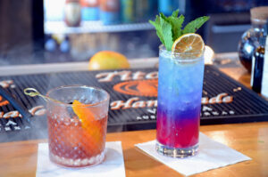 A drink at The Nest Rooftop Lounge