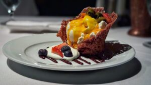 A dish at The Olde Pink House