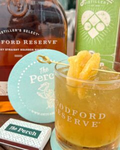 A drink at The Perch