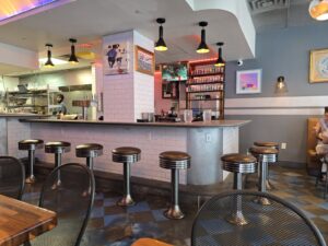 Inside Treylor Park Double Wide Diner