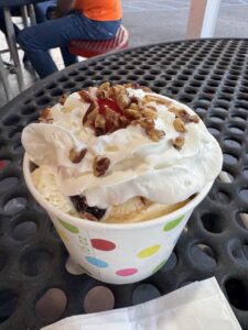 A dish at Ye Ole Fashioned Ice Cream & Sandwich Cafe- Mt. Pleasant