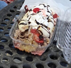 A dish at Ye Ole Fashioned Ice Cream & Sandwich Cafe- Mt. Pleasant
